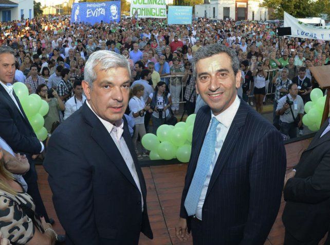 Compañeros. Domínguez y Randazzo comparten la misma visión crítica hacia el gobierno de Macri.